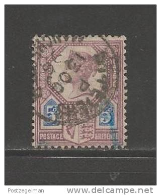 UNITED KINGDOM 1887 Used Stamp(s) Victoria 5d, Violet Blue Nr. 93 - Used Stamps