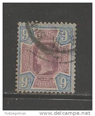 UNITED KINGDOM 1887 Used Stamp(s) Victoria 9d, Blue-violet Nr. 95 - Used Stamps