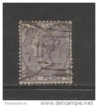 UK  1856 Used Stamp, Victoria 6d Violet R. 14 - Used Stamps