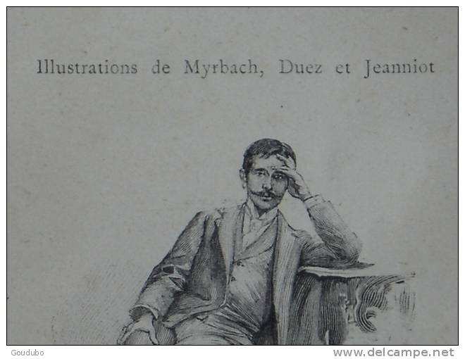 P. Bourget Cosmopolis illustrations Myrbach, Duez, Jeanniot.Lemerre 1898. 20 photos.