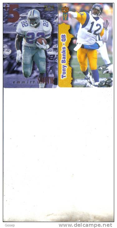 U.s.a-talkn Sports$1+clear Assets$5-(set6)-(2 Cards)-mint-31/7/1998--10/1/1997+4 Card Prepiad Free - Sonstige & Ohne Zuordnung