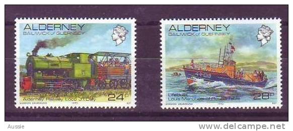 Alderney Aurigny Yvertn° 59-60 *** MNH Cote 7 Euro - Alderney