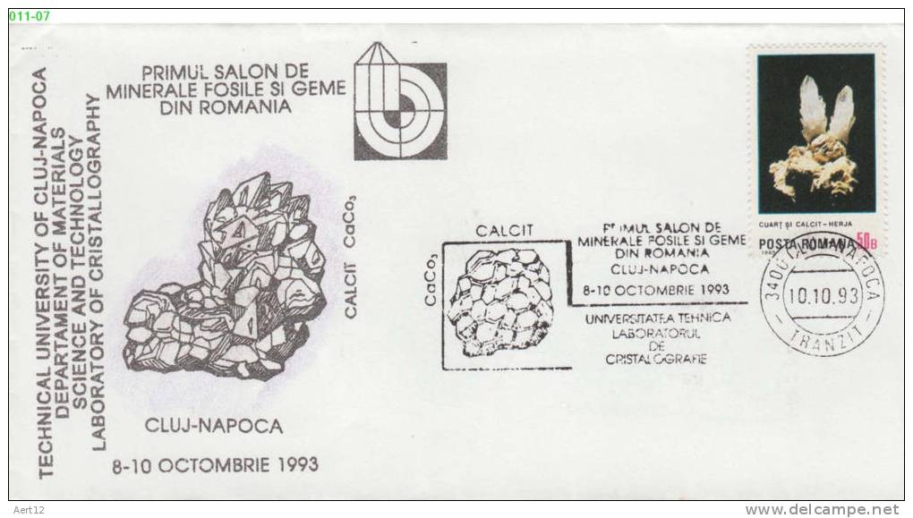 ROMANIA, 1985, Technical University Of Cluj-Napoca Departament Of Laboratory Of Cristallography, Cover, Sc. 3324 - Lettres & Documents