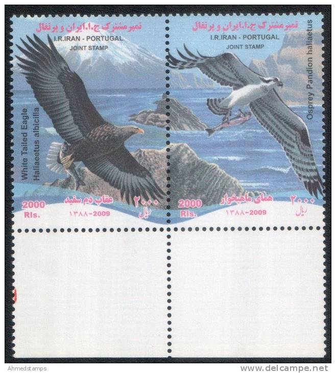 2009 EAGLES  AND PORTUGAL JOINT ISSUE - Eagles & Birds Of Prey