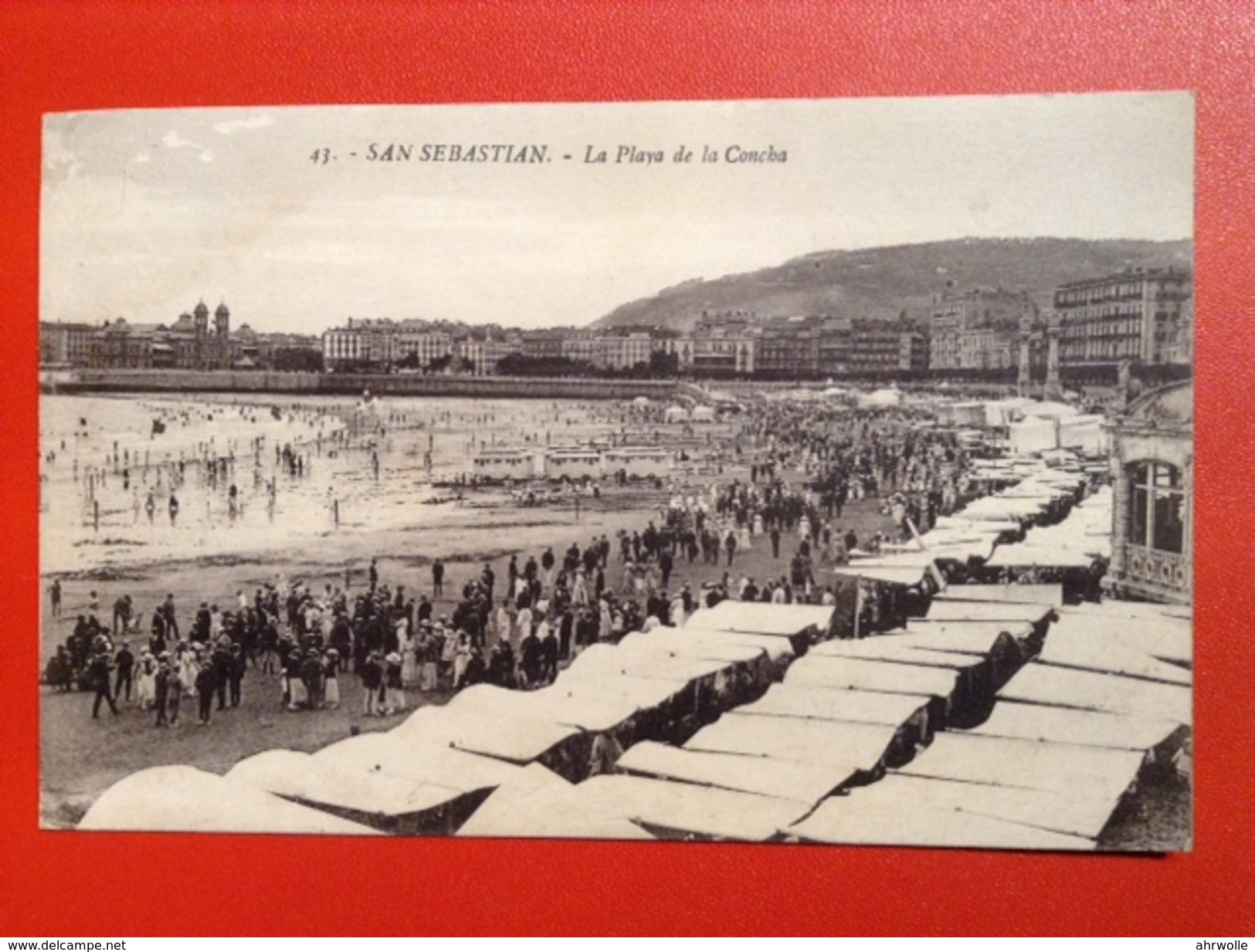 AK San Sebastian La Playa De La Concha Ca. 1910 Espana Tarjeta Postal - Peñón De Vélez De La Gomera