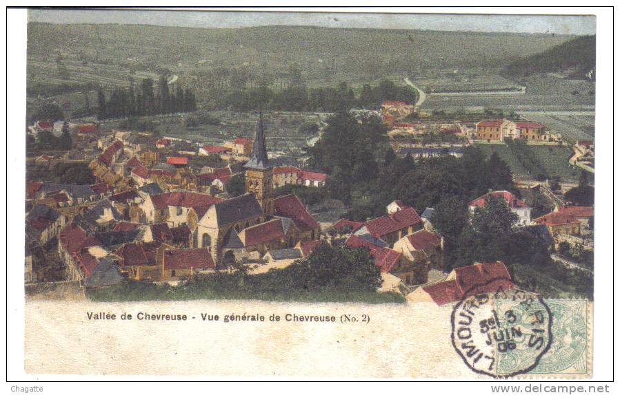 Cpa, Vallée De Chevreuse, Vue Generale De Chevreuse, 1906 - Chevreuse