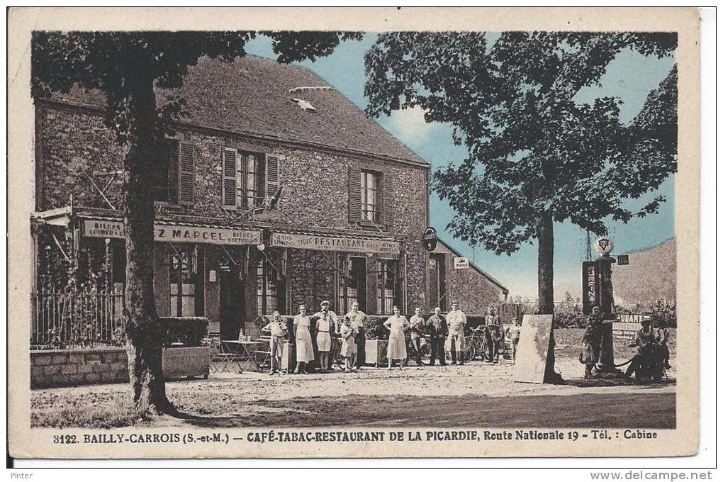 BAILLY-CARROIS  -- Café, Tabac, Restaurant De La Picardie, Route Nationale 19 - Baillycarrois