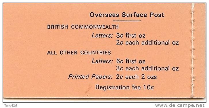 REF LANV4 - ÎLES FIDJI - CARNET AVEC 10 TIMBRES A 2c (2 PANNEAUX 1/2) - FAUNE MARINE NAUTILUS ET EFFIGIE ELISABETH II - Fiji (1970-...)