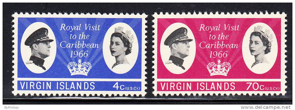 British Virgin Islands MNH Scott #167-#168 Royal Visit To The Caribbean - Britse Maagdeneilanden