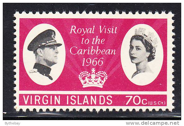 British Virgin Islands MNH Scott #168 70c Royal Visit To The Caribbean - British Virgin Islands