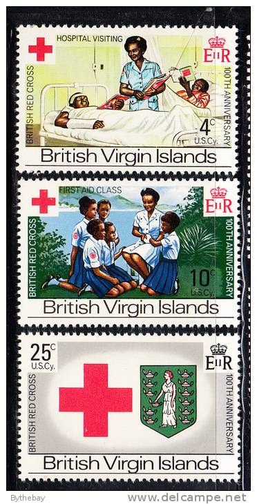 British Virgin Islands MNH Scott #226-#228 Centenary Of British Red Cross - Iles Vièrges Britanniques