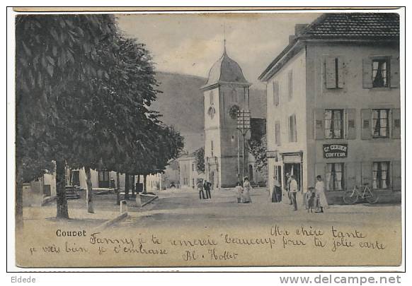 Couvet  Edit Gerber Coiffeur A Couvet 1904 Maison De L Editeur - Couvet