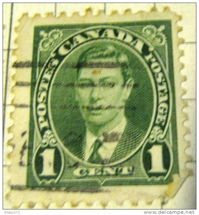 Canada 1937 King George VI 1c - Used - Used Stamps