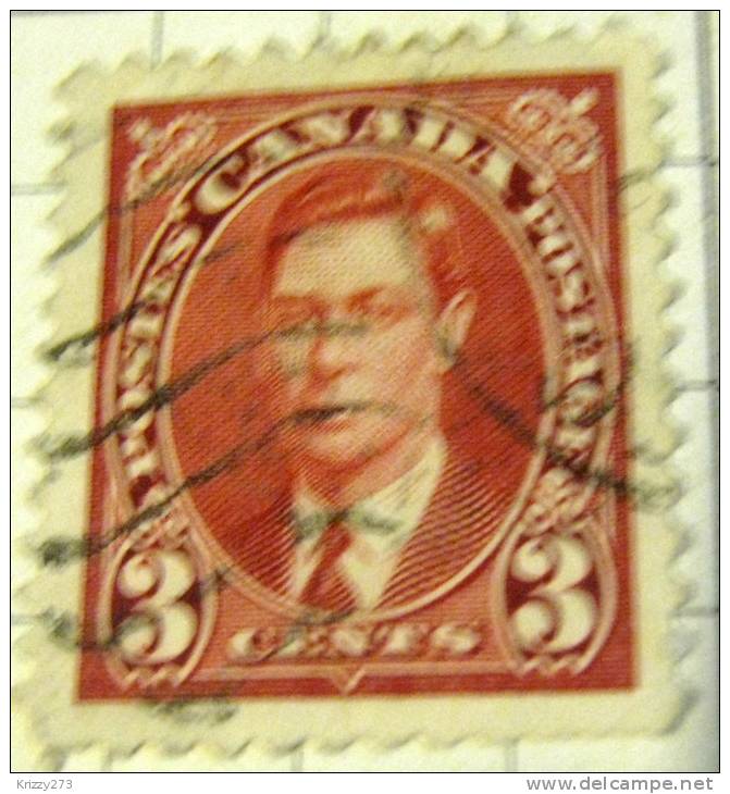 Canada 1937 King George VI 3c - Used - Oblitérés