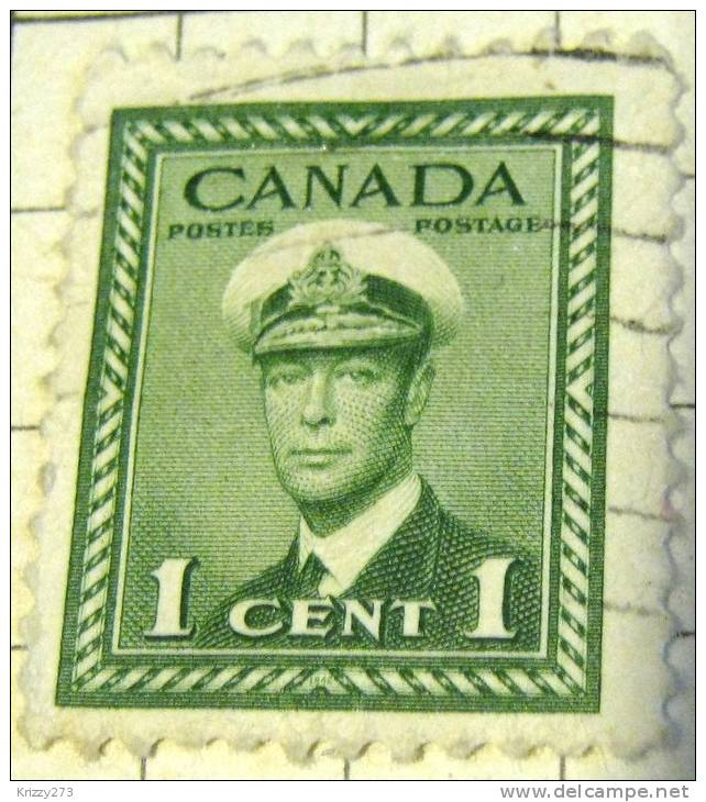 Canada 1942 King George VI In Uniform 1c - Used - Oblitérés