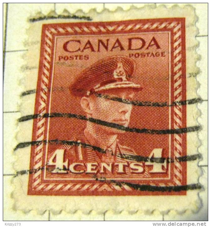 Canada 1942 King George VI In Uniform 4c - Used - Oblitérés