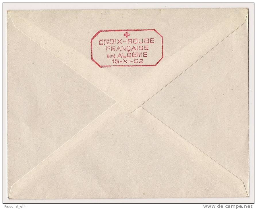 Lettre Croix Rouge Française En Algérie 1952 - Covers & Documents