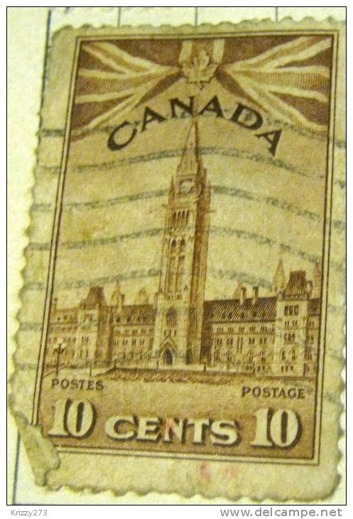 Canada 1942 Parliament Building 10c - Used - Used Stamps