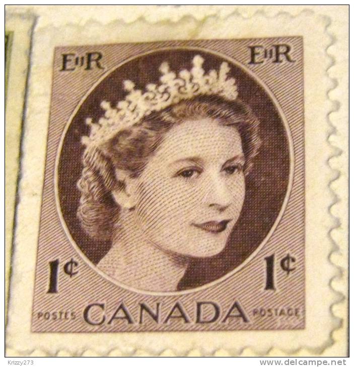 Canada 1954 Queen Elizabeth II 1c - Used - Gebraucht