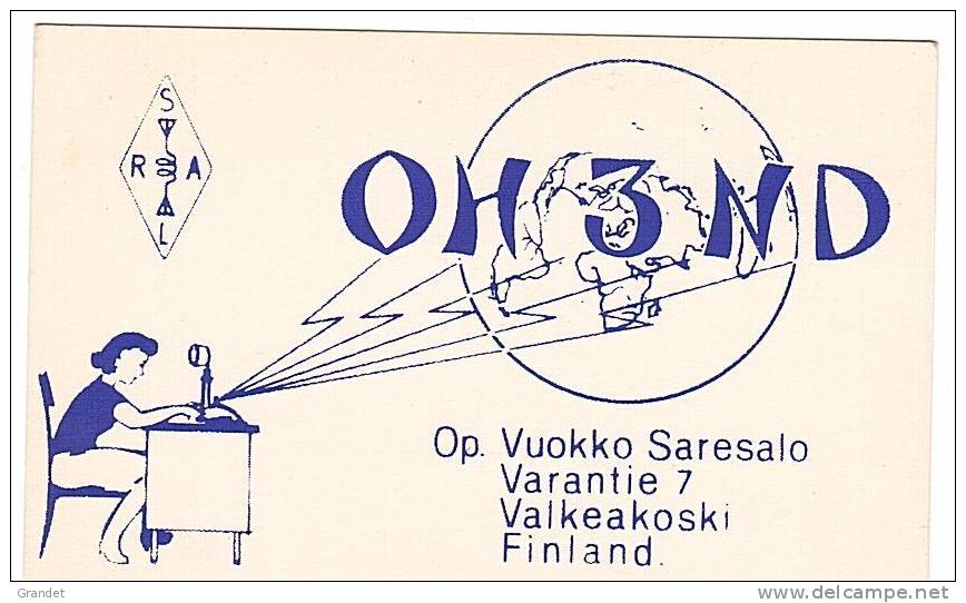 CARTE RADIO QSL - 1964 - FINLANDE - Radio Amateur