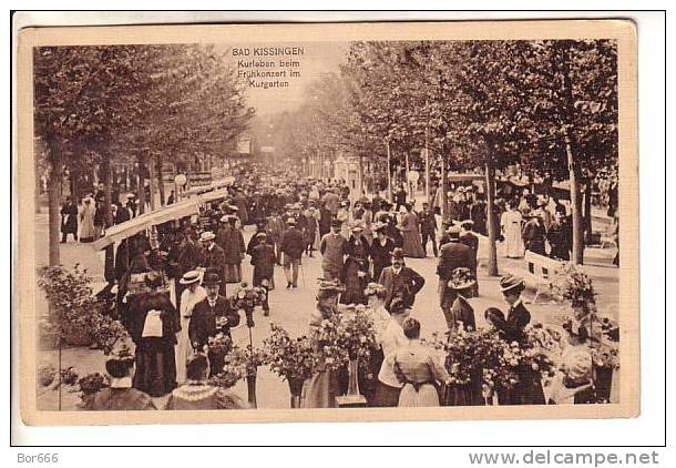 GOOD OLD GERMANY POSTCARD - Bad Kissingen - Frühkonzert Im Kurgarten - Bad Kissingen