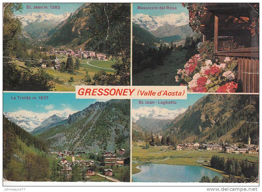 GRESSONEY - QUADRI - SCRITTA NEL 1982 - Aosta