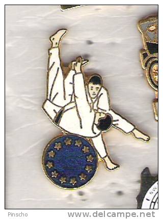 Pin's JUDO DRAPEAU DE L'EUROPE - Judo