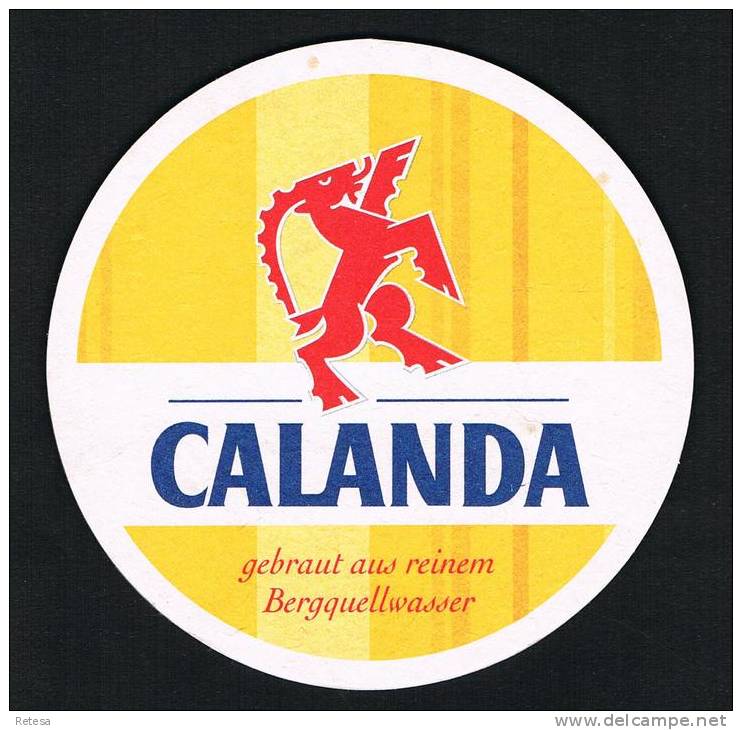 ZWITSERLAND   BIERVILTJE  CALANDA  BRAU - Sous-bocks