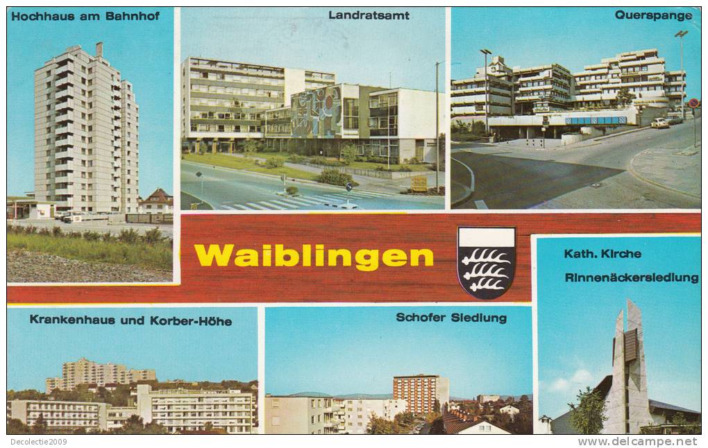 ZS32063 Germany Waiblingenan Der Rems Multiviews Used Perfect Shape Back Scan At Request - Waiblingen