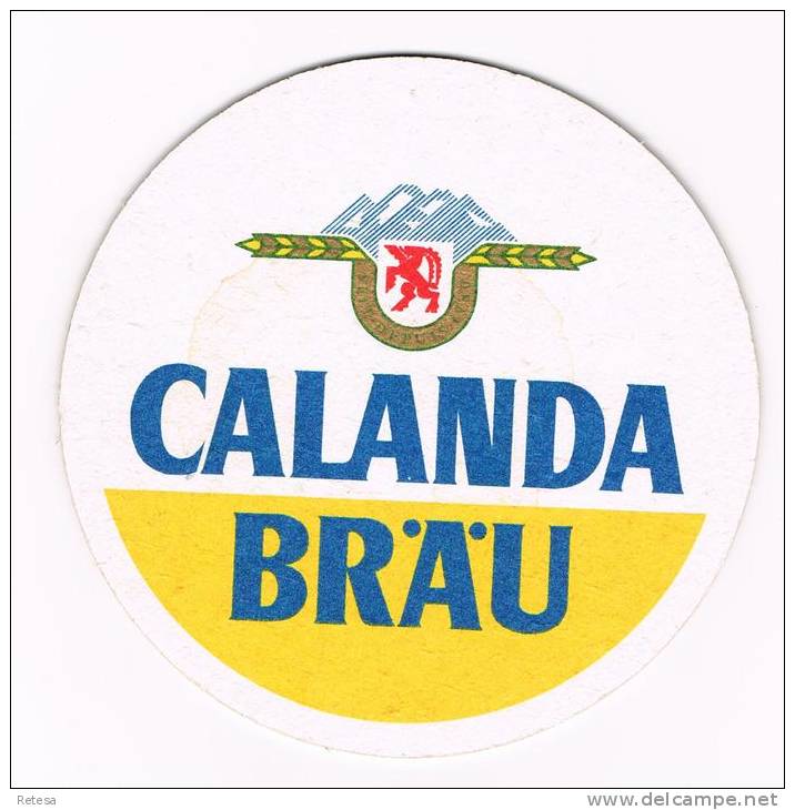 ZWITSERLAND   BIERVILTJE  CALANDA BRAU  HUBERTUSFEIER  ST. MORITZ - Sous-bocks