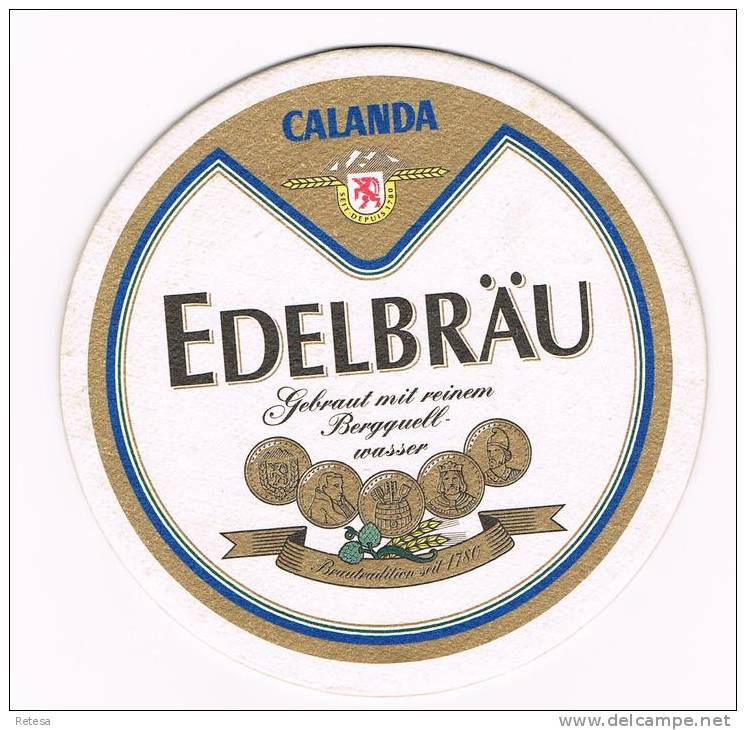 ZWITSERLAND   BIERVILTJE  CALANDA  EDELBRAU - Bierviltjes