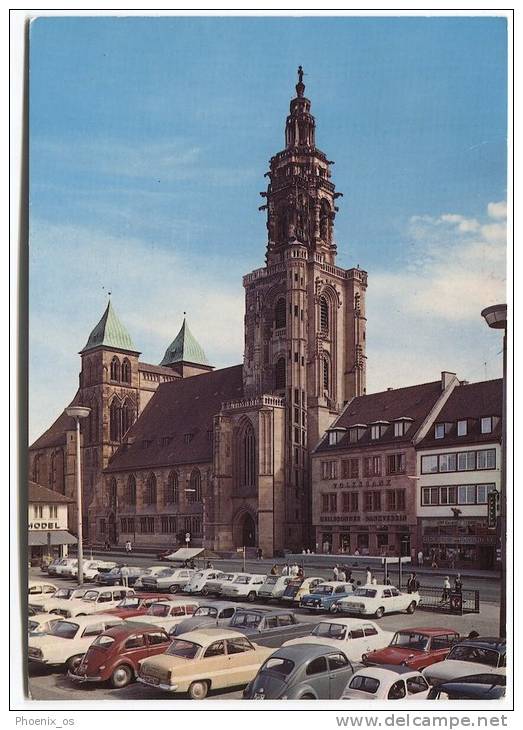 GERMANY - HEILBRONN, Kilianskirche, Old Car - Heilbronn