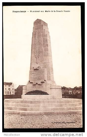 57 HAGONDANGE /      Monument Aux Morts De La Grande Guerre     / - Hagondange