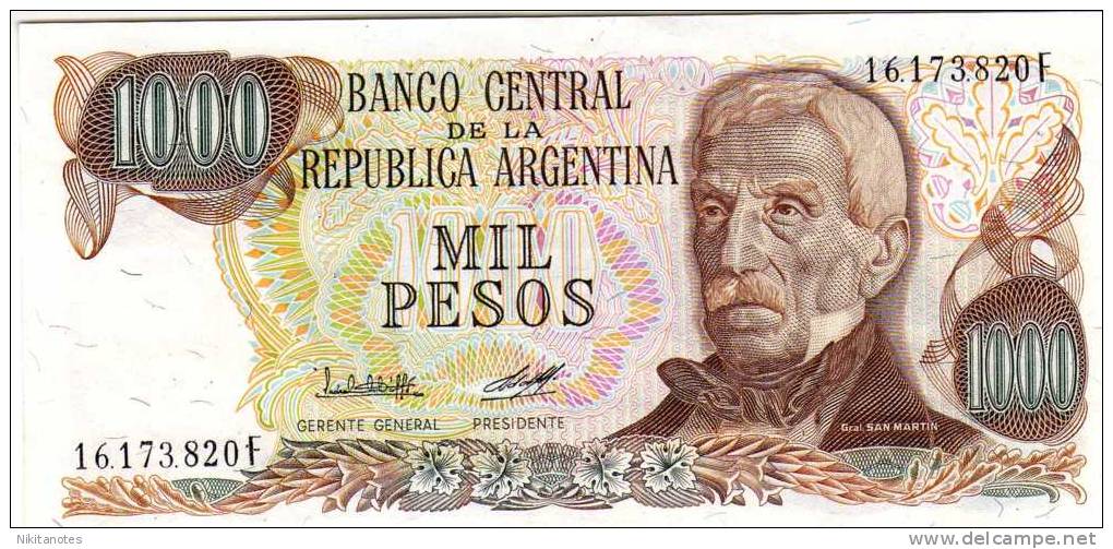 1000 Pesos ARGENTINA SEE SCAN XF - Argentine