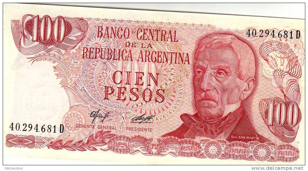 100 Pesos ARGENTINA SEE SCAN XF - Argentine
