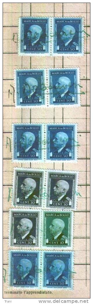 MARCHE DA BOLLO SU RITAGLIO - (4) - Revenue Stamps