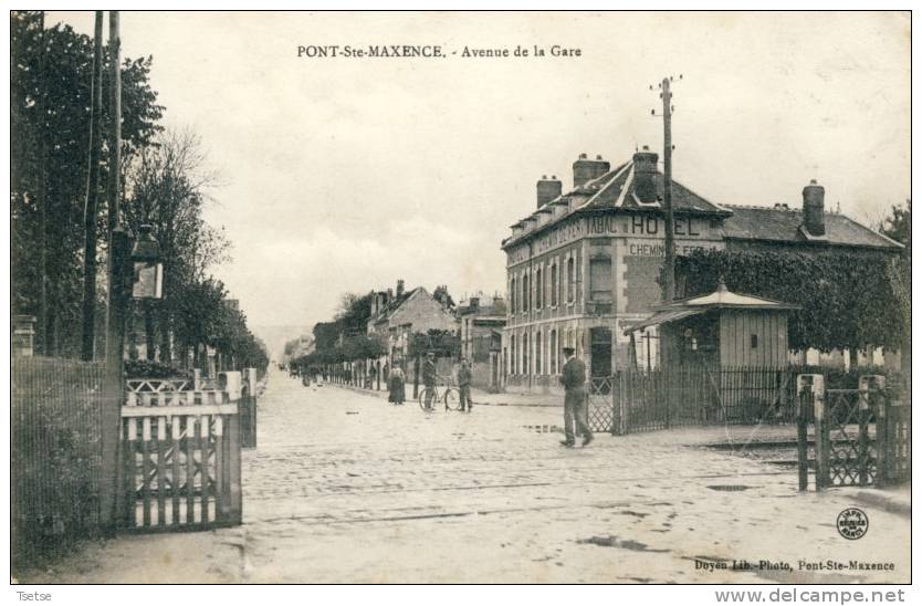 Pont-Ste-Maxence - Avenue De La Gare - Passage à Niveau -1907 ( Voir Verso ) - Pont Sainte Maxence