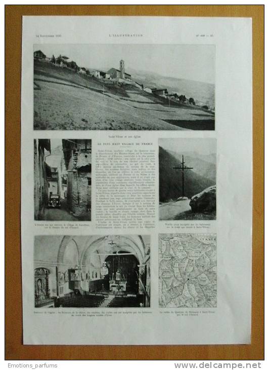 Reportage 1935 2 Pages Le Plus Haut Village De France Saint Véran Queyras 05 - Documents Historiques