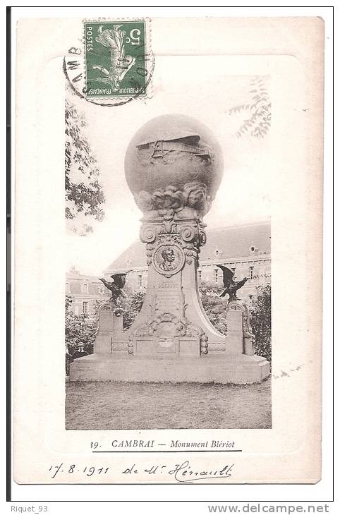 39 - CAMBRAI - Monument Blériot - Cambrai