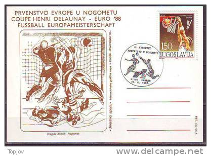 YUGOSLAVIA  - JUGOSLAVIJA  - UEFA  -  EURO FOODBALL CUP - ZAGREB - 1988 - UEFA European Championship