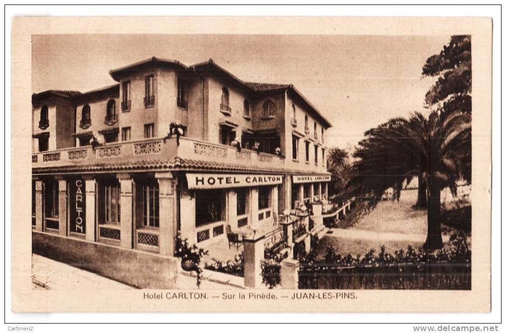 JUAN-LES-PINS HOTEL CARLTON SUR LA PINEDE 06 - Juan-les-Pins