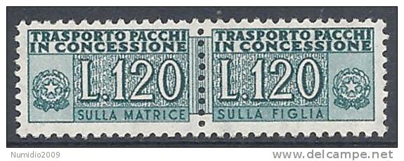 1955-81 ITALIA PACCHI IN CONCESSIONE STELLE 120 LIRE MNH ** - RR10356-4 - Concessiepaketten