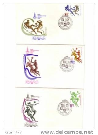 1979.. USSR, Diff Balls,, Summer Olympic Games,Moscow, ,, FDC, - FDC