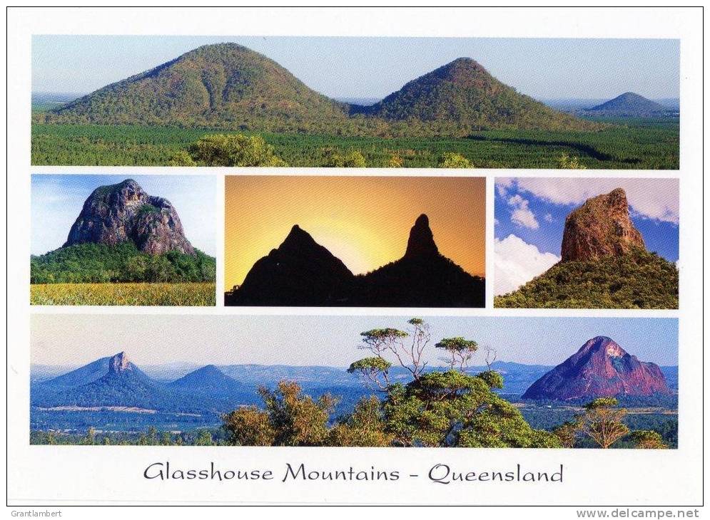 The Glasshouse Mountains Near Maleny, Queensland, Banksia Images Q228 Unused 17 X 12 Cm - Autres & Non Classés