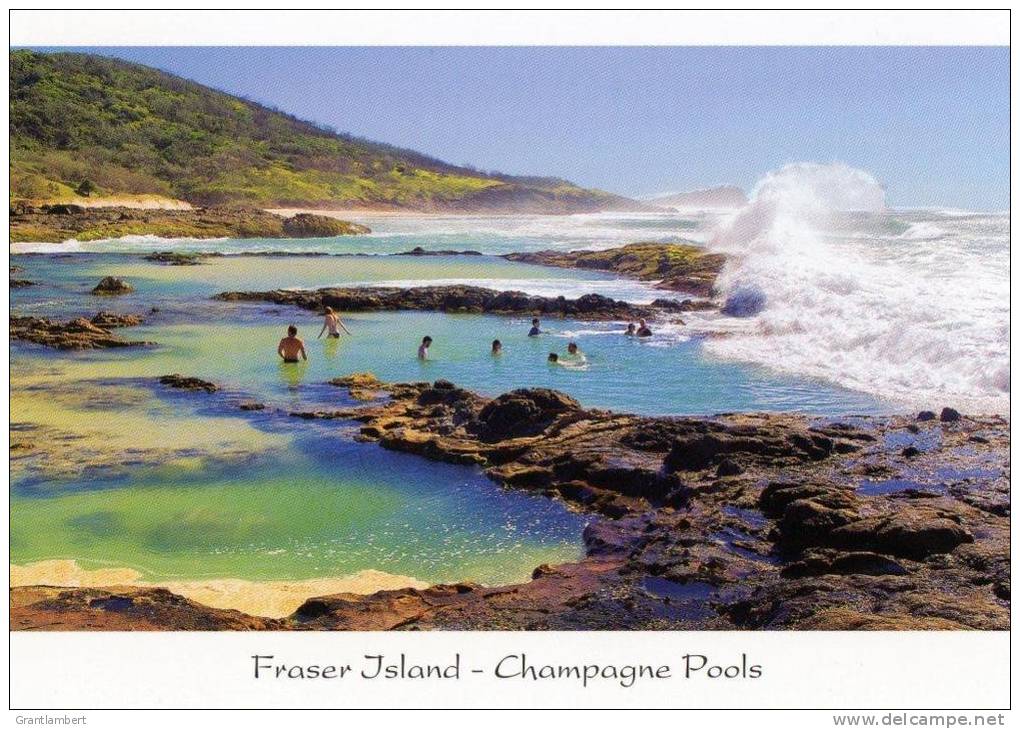 Champagne Pools, Fraser Island, Queensland, Banksia Images Q441 Unused 17 X 12 Cm - Autres & Non Classés