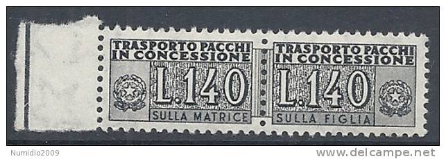 1955-81 ITALIA PACCHI IN CONCESSIONE STELLE 140 LIRE MNH ** - RR10361-5 - Concessiepaketten