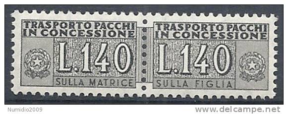 1955-81 ITALIA PACCHI IN CONCESSIONE STELLE 140 LIRE MNH ** - RR10362-2 - Pacchi In Concessione