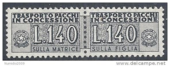 1955-81 ITALIA PACCHI IN CONCESSIONE STELLE 140 LIRE MNH ** - RR10365-2 - Pacchi In Concessione