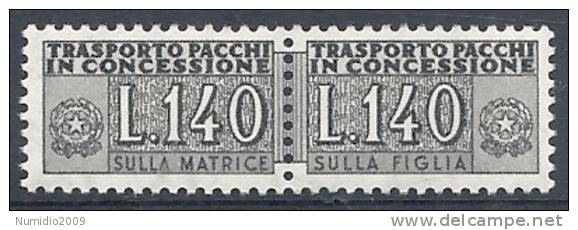 1955-81 ITALIA PACCHI IN CONCESSIONE STELLE 140 LIRE MNH ** - RR10365-4 - Colis-concession