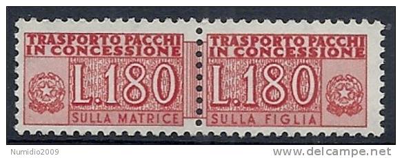 1955-81 ITALIA PACCHI IN CONCESSIONE STELLE 180 LIRE MNH ** - RR10374-2 - Pacchi In Concessione